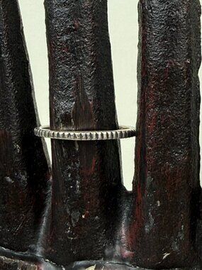 Sterling Silver Shube Etched Ring Size 9